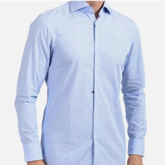 Boss Other - Boss Hugo Boss Slim Fit Performance Light Blue Dress Shirt